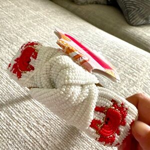 NWT Piper K Hand Beaded Crab Headband
